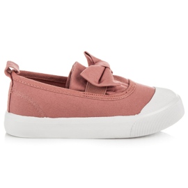 L&H Slip-on sneakers med sløjfe lyserød