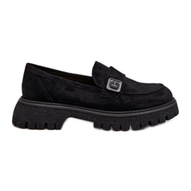 Step in style Mokkasiner Model Flanila 62124 Sort ruskind - Træd med stil