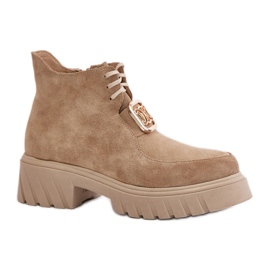 Støvler Model Zazoo 2952 Beige - Step in style