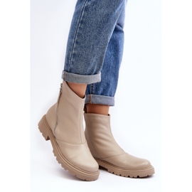 Step in style Støvler Model Laura Messi 2620/199 Lys Beige - Træd med stil