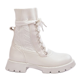 Step in style Støvler Model Gentiana 8573A Hvid - Træd i stil