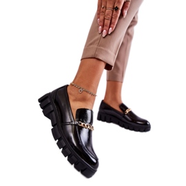 Sko Model Anne MK755 Sort lak - Step in style