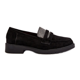 Step in style Moccasins Model Dananei 100-337 Sort - Træd med stil