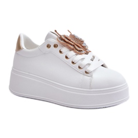 Step in style Sportssko Model Naritevia YY-23 Hvid/Guld - Træd med stil