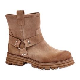 Step in style Støvler Model Lewski 3610 Beige Ruskind - Træd i stil