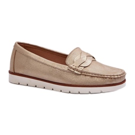 Step in style Mokkasiner Model Nestalia 834281 Guld - Træd med stil