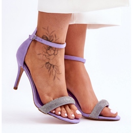 Step in style Model Moments LY-9268-3 Violet sandaler - Træd med stil