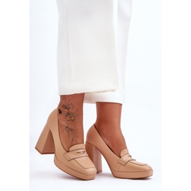 Step in style Pumper Model Alisa M046 Nude - Træd med stil beige