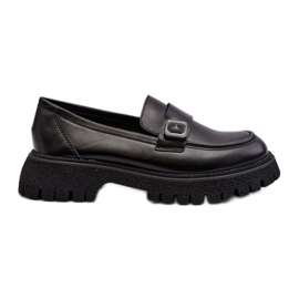 Step in style Mokkasiner Model Flanila 62124 Sort Læder - Træd med stil