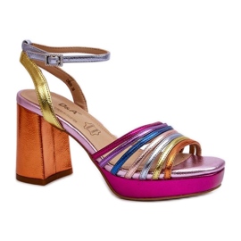 Step in style Sandaler Model Da CR920 Multicolor Pink - Træd med stil flerfarvet
