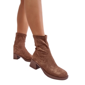 Step in style Støvler Model Aphroteia 23BT35-6449 Brun ruskind - Træd med stil
