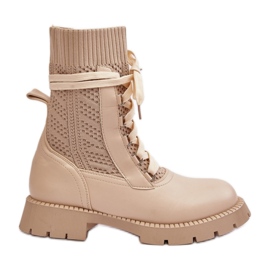 Støvler Model Gentiana 8573A Beige - Step in style
