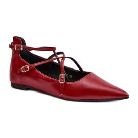 Step in style Balletlejligheder Model Violra P-1396 Bordo - Træd med stil rød