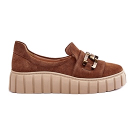 Step in style Sko Model Lewski 3398 Brun ruskind - Træd i stil