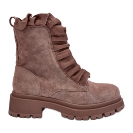 Step in style Workers Model Nacelle NS336P Dark Beige Ruskind - Træd i stil