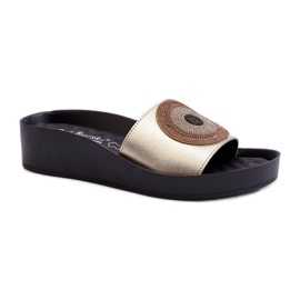 Step in style Sandal Flip-flops Model S.Barski KV27-019 Guld - Træd med stil