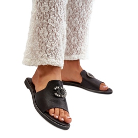 Step in style Sandal Flip-flops Model S.Barski KV27-050 Sort - Træd med stil