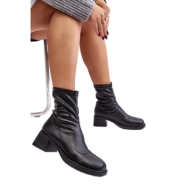 Step in style Støvler Model Aphroteia 23BT35-6449 Sort Læder - Træd med stil