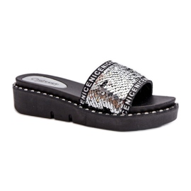 Sandal flip-flops model Rivanique G-582-02 Sort/sølv - Step in style