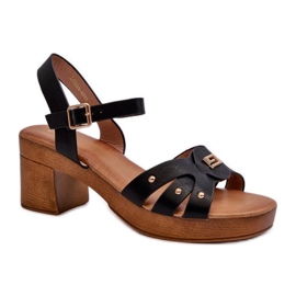 Step in style Sandaler Model Assames 24SD98-6758 Sort - Træd med stil