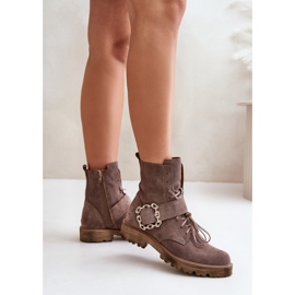 Støvler Model Zazoo 2951/037 Dark Beige - Step in style