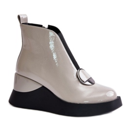 Step in style Støvler Model Da MR880-136 Lysegrå - Træd med stil