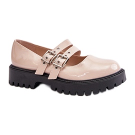 Step in style Sko Model Terione 3231 Beige Lakier - Træd med stil