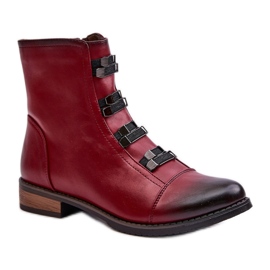 Step in style Støvler Model Evalith ASA62-30 Bordo - Træd med stil rød