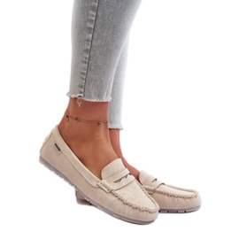 Step in style Mokkasiner Model Celoria M502-8 Lys Beige - Træd med stil