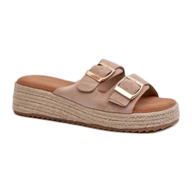 Step in style Sandal Flip-flops Model Zaloemi C-315 Beige - Træd med stil