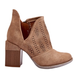 Støvler Model Niartima A5722-63 Beige - Step in style