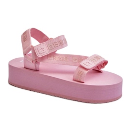 Platformsandaler Model Big Star Pink lyserød
