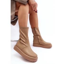Støvler Model Algedi Y2195 Beige - Step in style