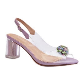 D&A Stilfulde Violet højhælede sandaler