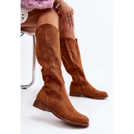 Step in style Model S.Barski HY66-150 Kamelstøvler - Træd med stil brun