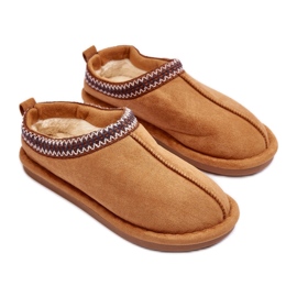Camel pels hjemmesko brun