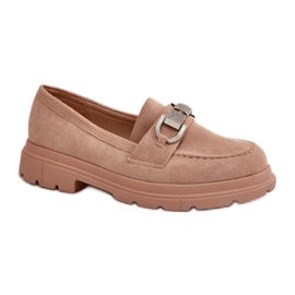 Damemokkasiner med dekoration 23003 beige