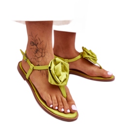 Step in style Flip-flop sandaler Model Carisma QQ-137 Lime - Træd med stil grøn