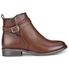 Damestøvler CH2225BR beige og brune