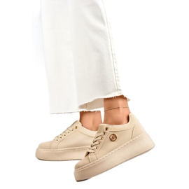 Sportssko til kvinder med dekoration TL251-10L/BE beige
