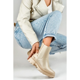 Chelsea støvler Model DES909BE Beige - PRIMO