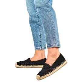 Luftige espadriller til kvinder 1494B sort