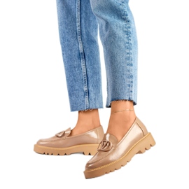 Damesko med dekoration 23-10862BE beige