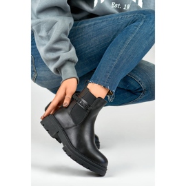 Chelsea støvler Model 250005B-PU Sort - PRIMO