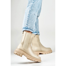 Støvler Model DES906BE Beige - PRIMO