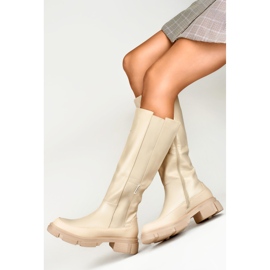 Støvler Model JH-21-7BE Beige - PRIMO