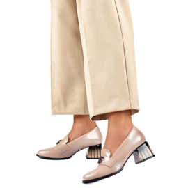 Damepatentpumper GD-FL479-D.BE beige