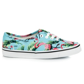 Vices Sneakers med flamingoer blå