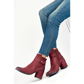 Støvler Model Blaise 260041WI-SU Bordeaux ruskind - PRIMO rød