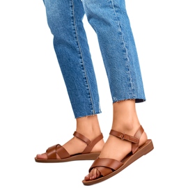 Damesandaler PS10TA brun